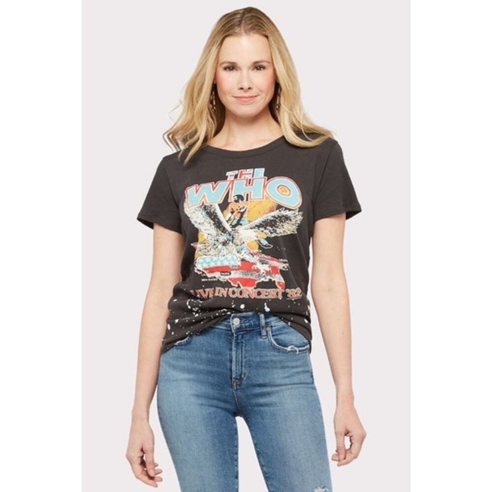 CHASER The Who Live in Concert T-Shirt Crewneck Graphic Print Short Sleeve Top - Picture 4 of 16